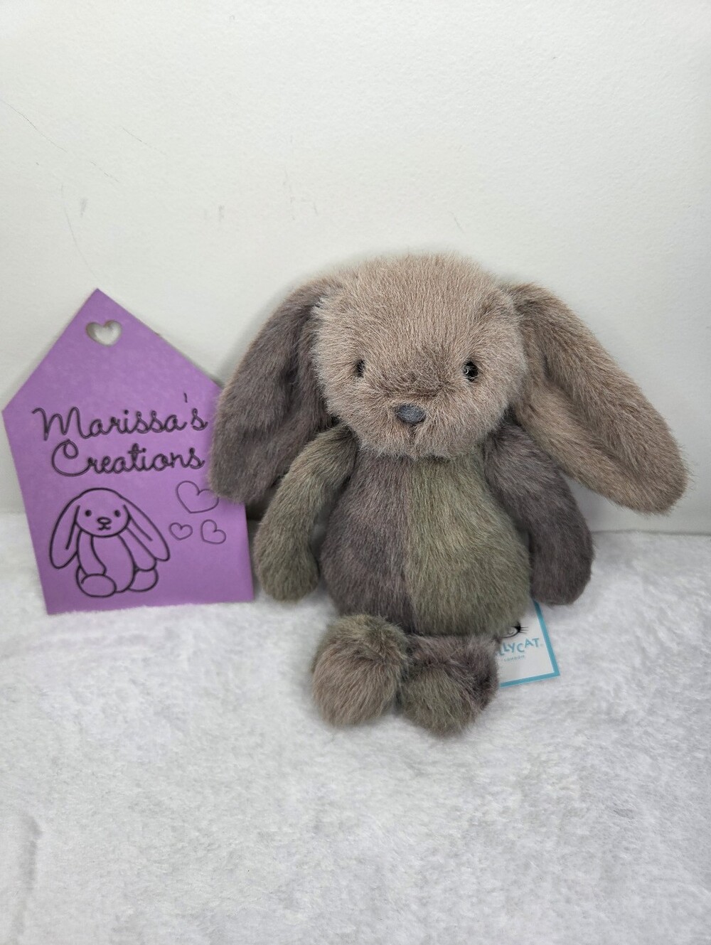 NWT Customized Jellycat Flufflet Bunny "Camo"